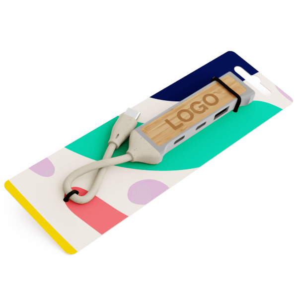 Expand Bamboo - Branded USB Hub