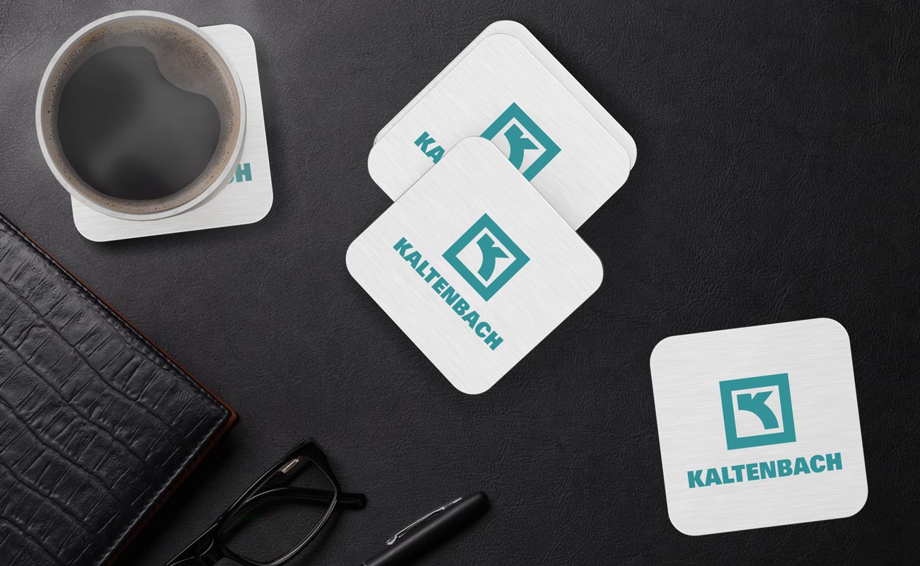 Node - Aluminium Coasters with Logo gallery thumbnail