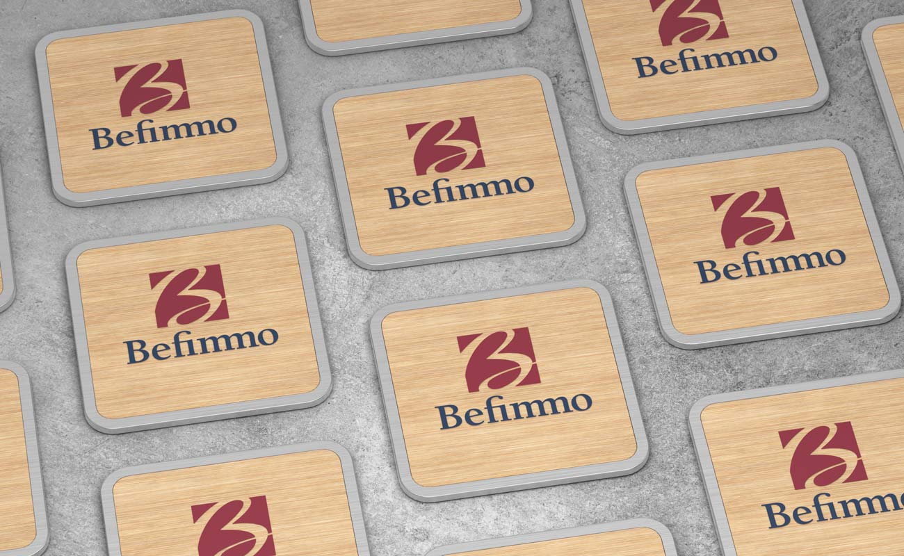 Panel - Bamboo Coasters with Logo gallery thumbnail