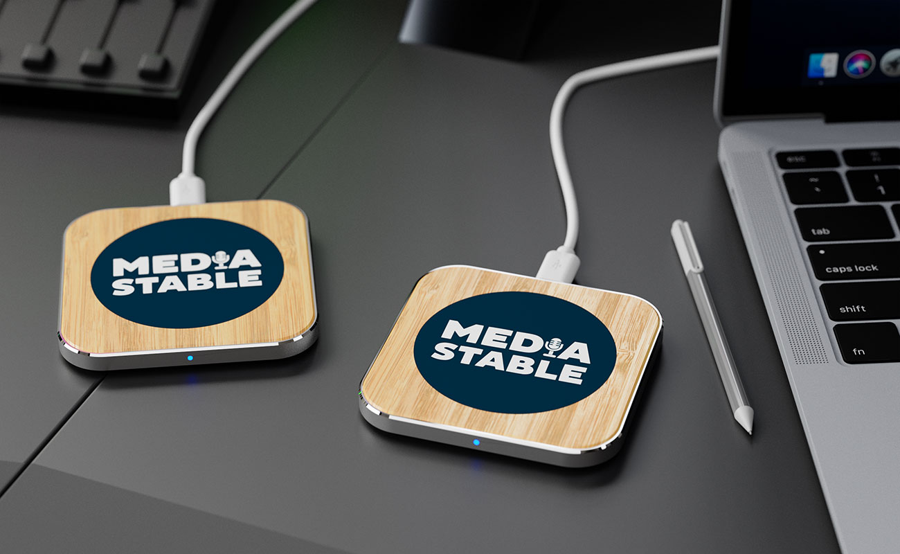 Savanna - Customized Bamboo Wireless Charger gallery thumbnail